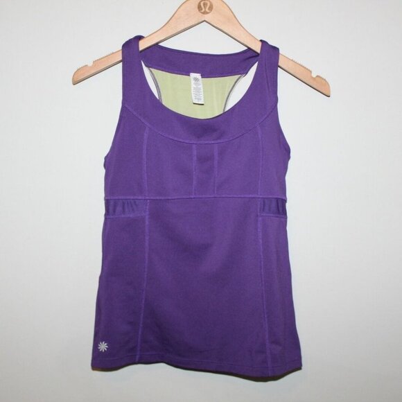 ✨2/$20 Athleta PR Racerback Tank Top Purple HW8021 - Picture 2 of 5